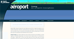 Desktop Screenshot of lemagdesaeroportsfrancophones.com